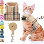 BINGPET Cat Harness and Leash Set Escape Proof, Fashionable Adjustable Mesh Harness for Walking, Soft Cute Breathable Easy Control Cat Vest for Kitten Puppy Small Medium Large Cats - Image 13