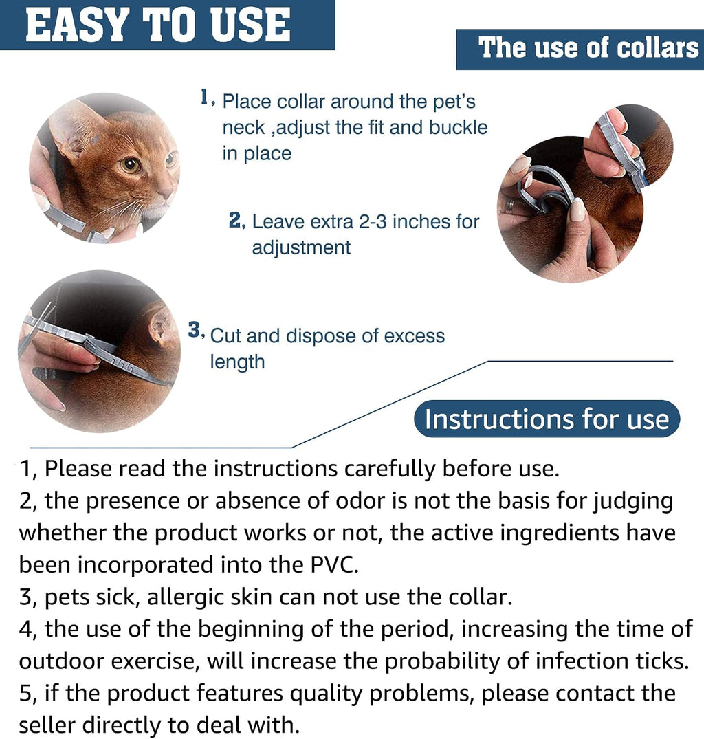 Adjustable 27.5 inch flea and tick collar for large dog breeds