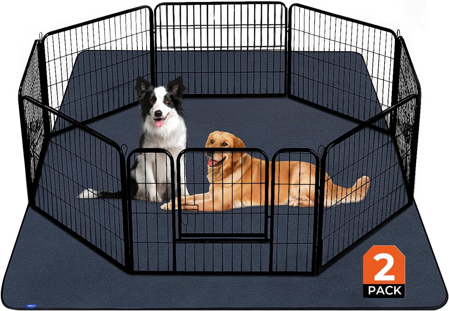 Reinforced stitching details on Sunsleek durable pet training mat