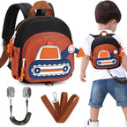 Accmor toddler excavator leash backpack front view