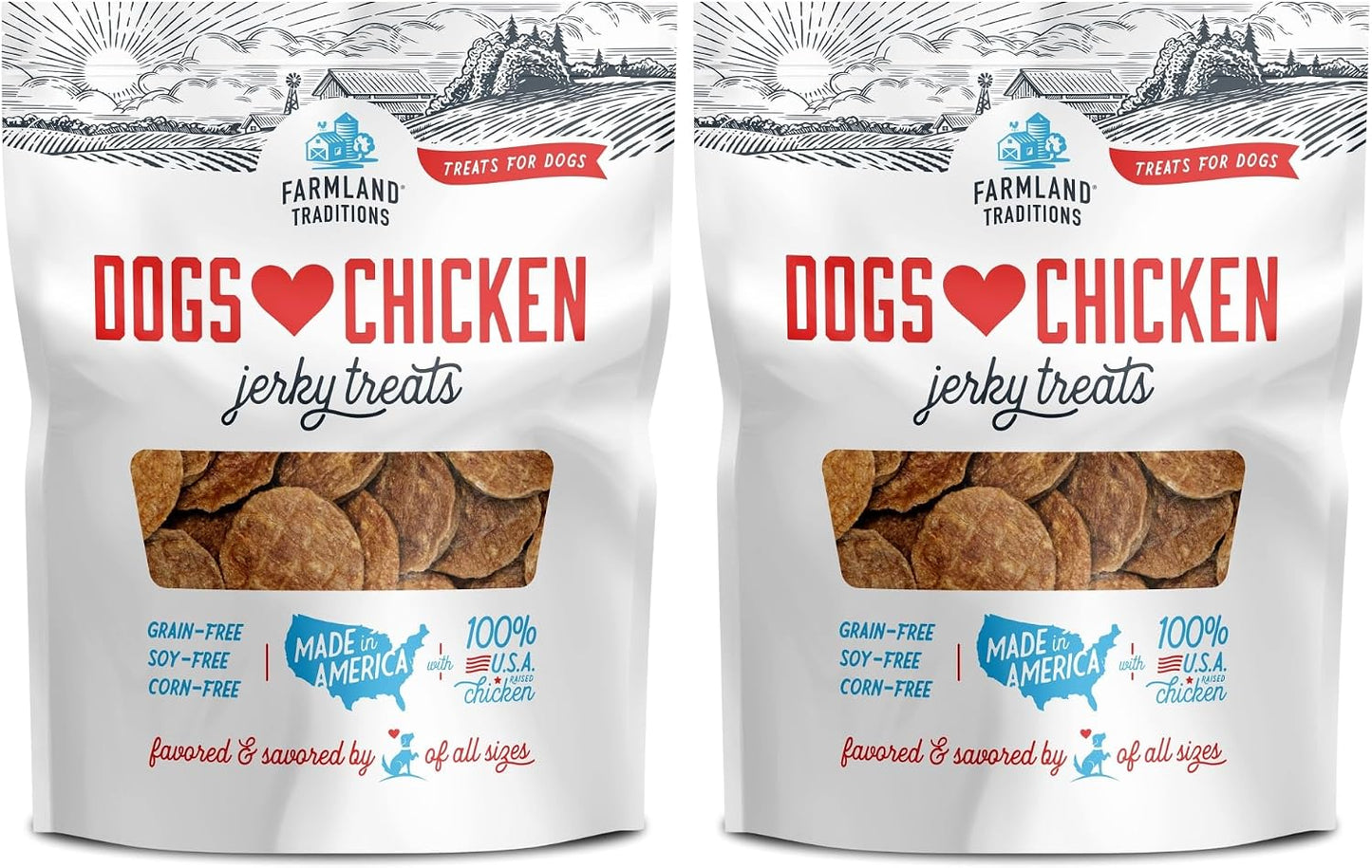 Farmland Traditions Filler Free Dogs Love Chicken Premium Jerky Treats for Dogs, 3 lb. Bag - Image 13