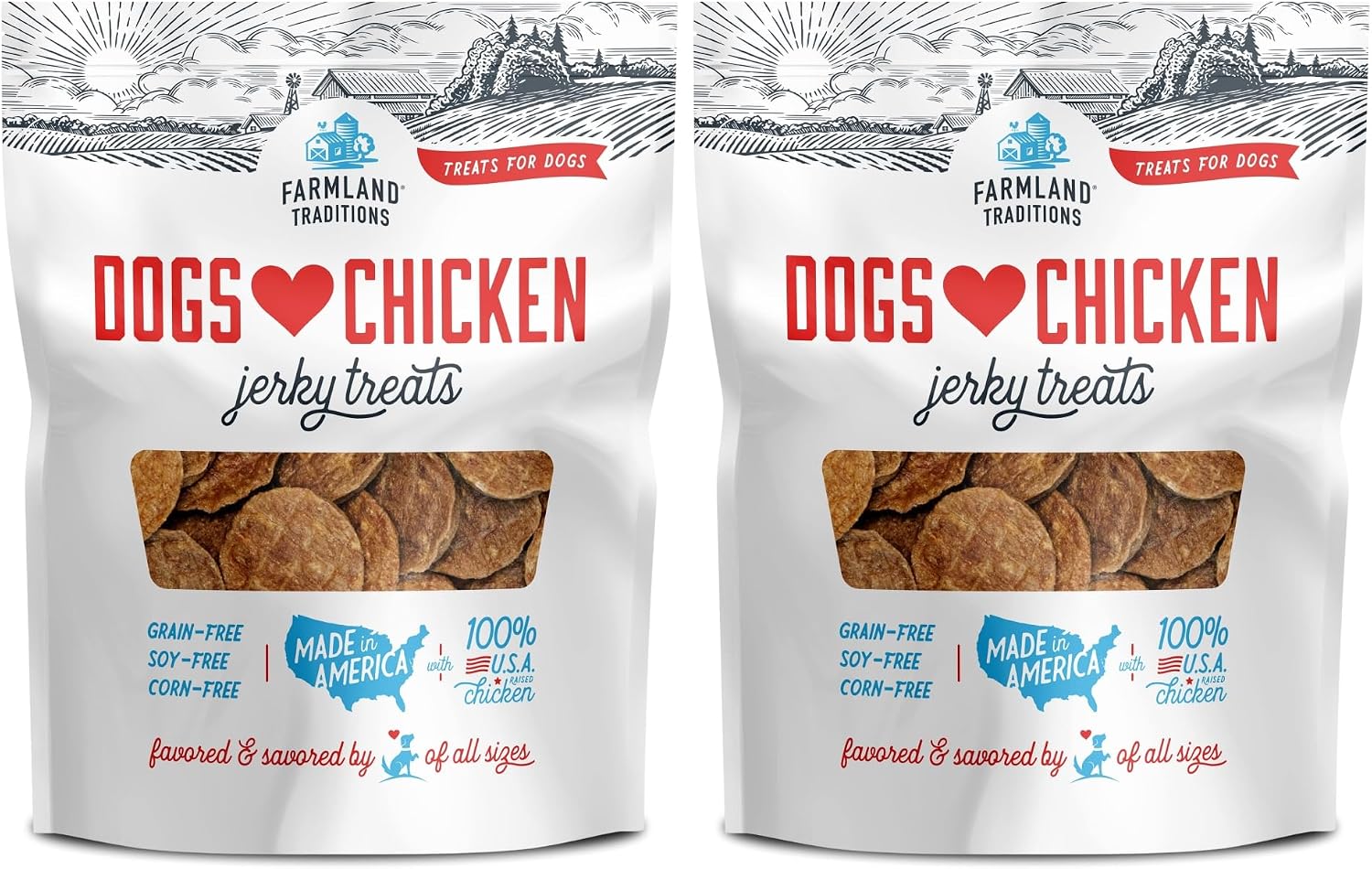 Farmland Traditions Filler Free Dogs Love Chicken Premium Jerky Treats for Dogs, 3 lb. Bag - Image 13