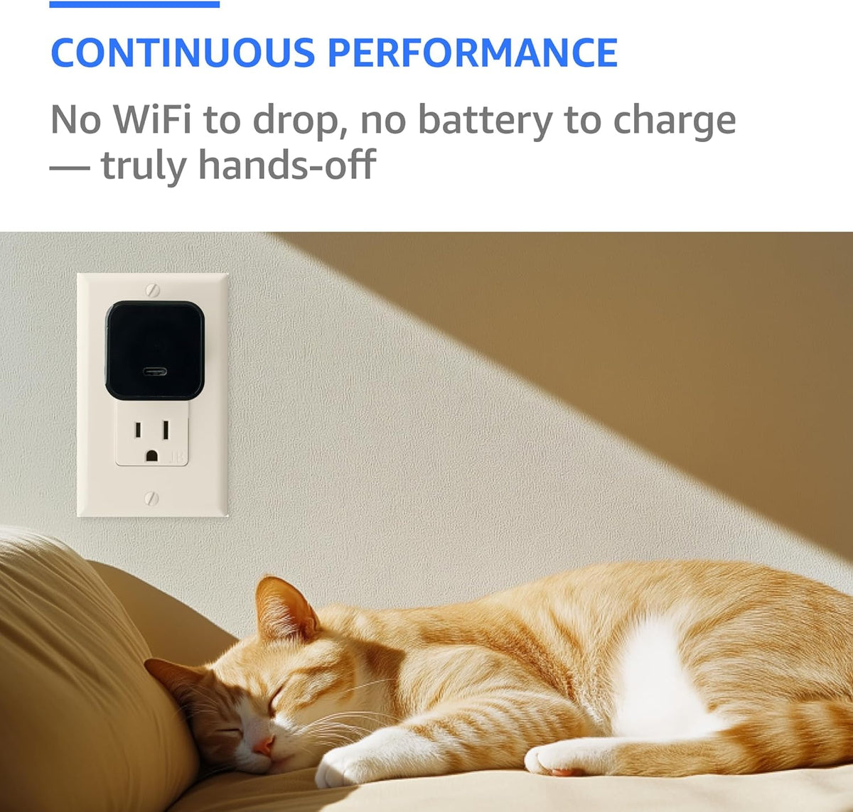 Alpha Tech indoor camera packaging and included components