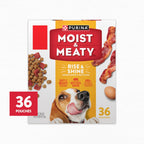 Purina Moist and Meaty Rise and Shine Awaken Bacon and Egg Flavor Soft Dog Food Pouches - 36 ct. Box - Image 9