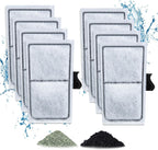Zuqqony aquarium filter cartridges 8 pack front view clear water solution