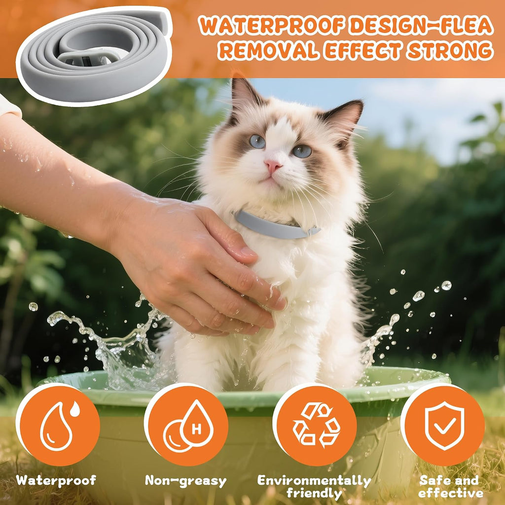 Waterproof flea and tick collar for cats in packaging