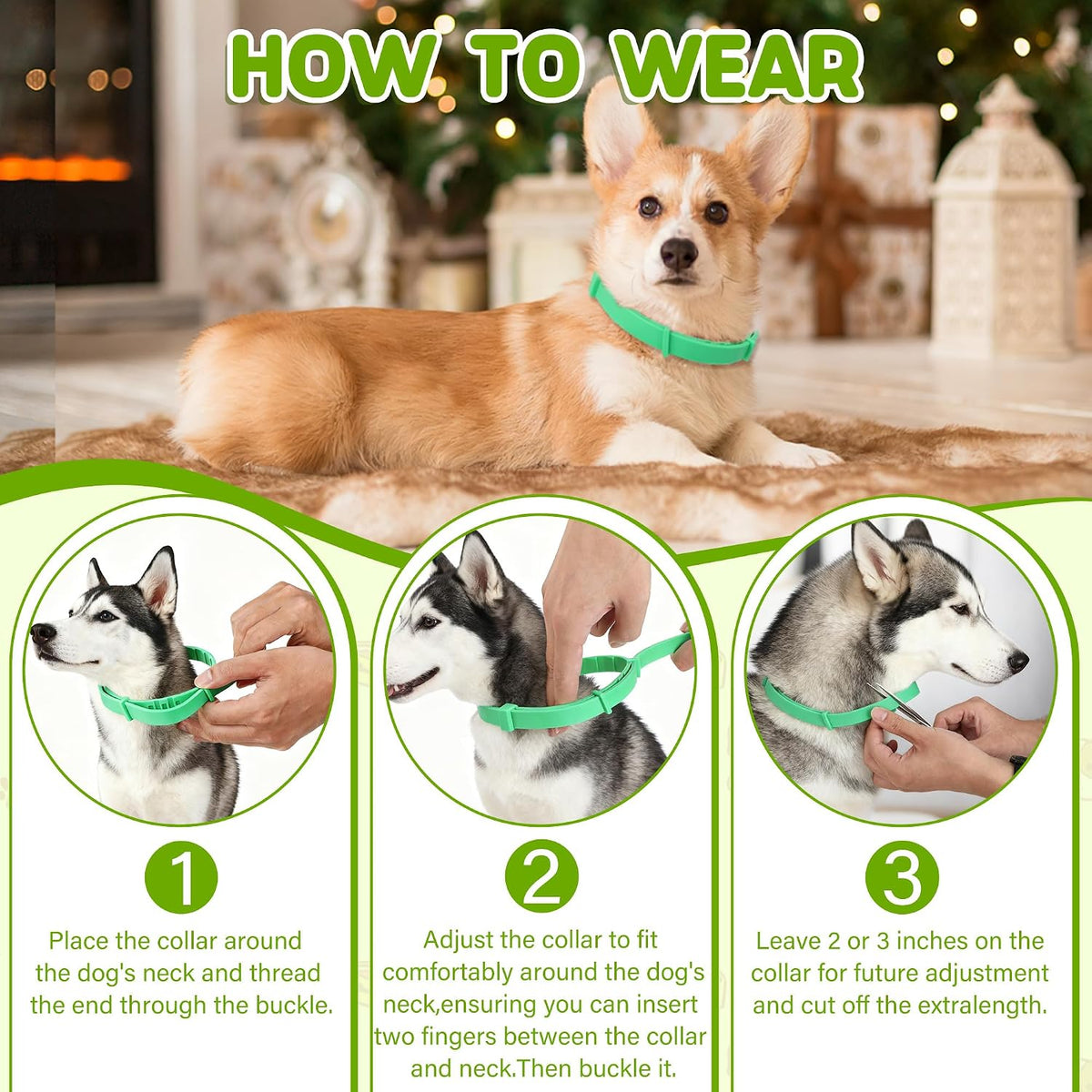 Waterproof design demonstration of Monipgu flea collar