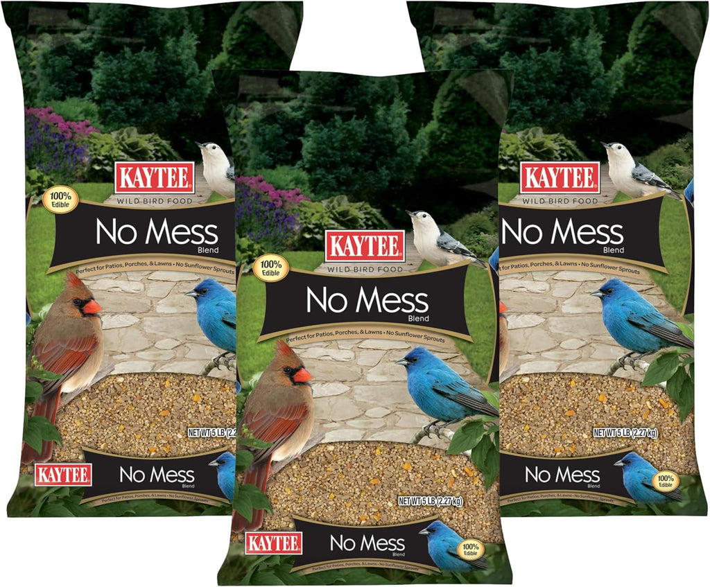 Kaytee Wild Bird (No Mess or Waste Free) Food Seed Blend For Blue Jays, Woodpeckers, Juncos, Cardinals, Grosbeaks, Sparrows, and Finches, 10 Pound, (Packaging May Vary) - Image 9