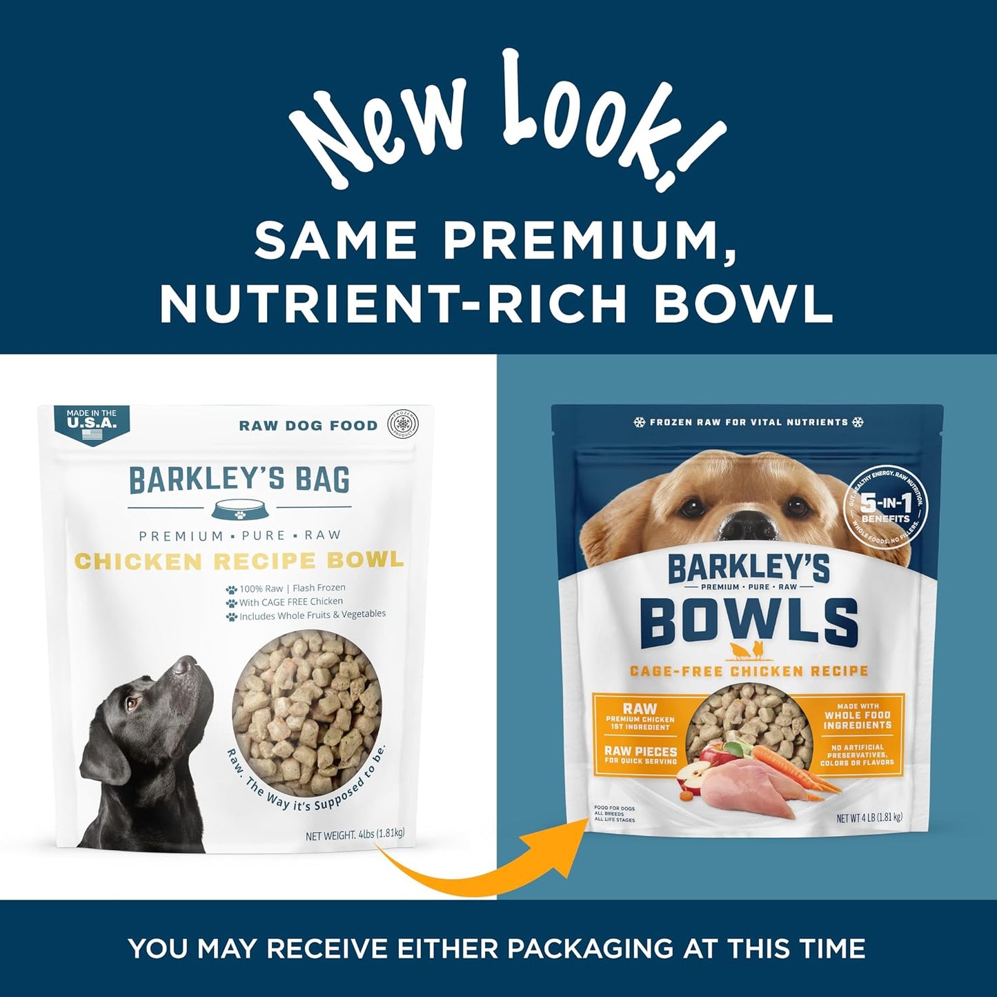 Barkley's Bowls frozen chicken recipe for all dog breeds