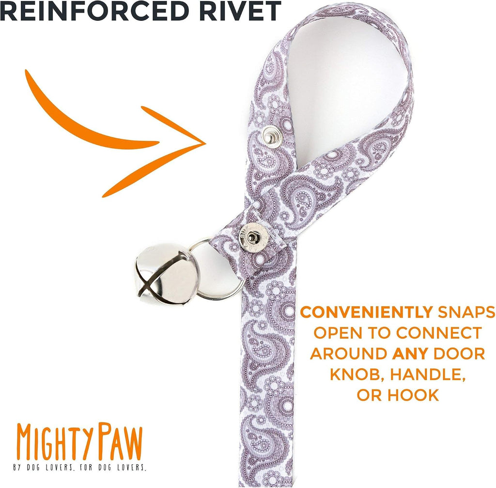 Side profile of Mighty Paw designer dog bell for housetraining