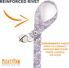 Side profile of Mighty Paw designer dog bell for housetraining