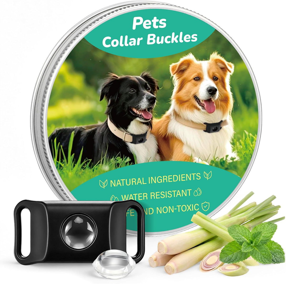 Pink Dog Tag for Flea & Tick Prevention, Waterproof Collar Pendant with 2 Refills, Natural Flea Prevention Dog Tag, Plant-Powered Pets Pendant, Safe for All Breeds, Collar Not Included - Image 9