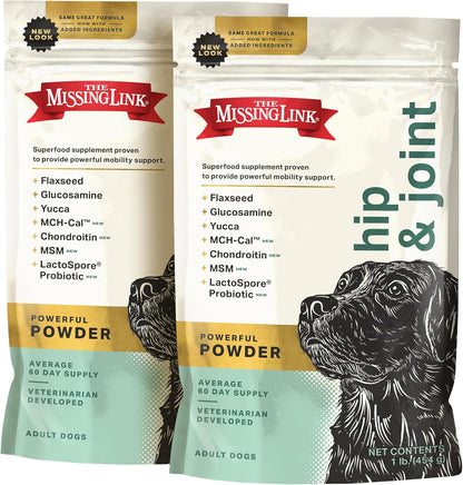 The Missing Link Hip & Joint + Probiotics Supplement 1lb Bag - Superfood Powder for Dog Cartilage & Bone Health, Joint Mobility & Flexibility - Image 10
