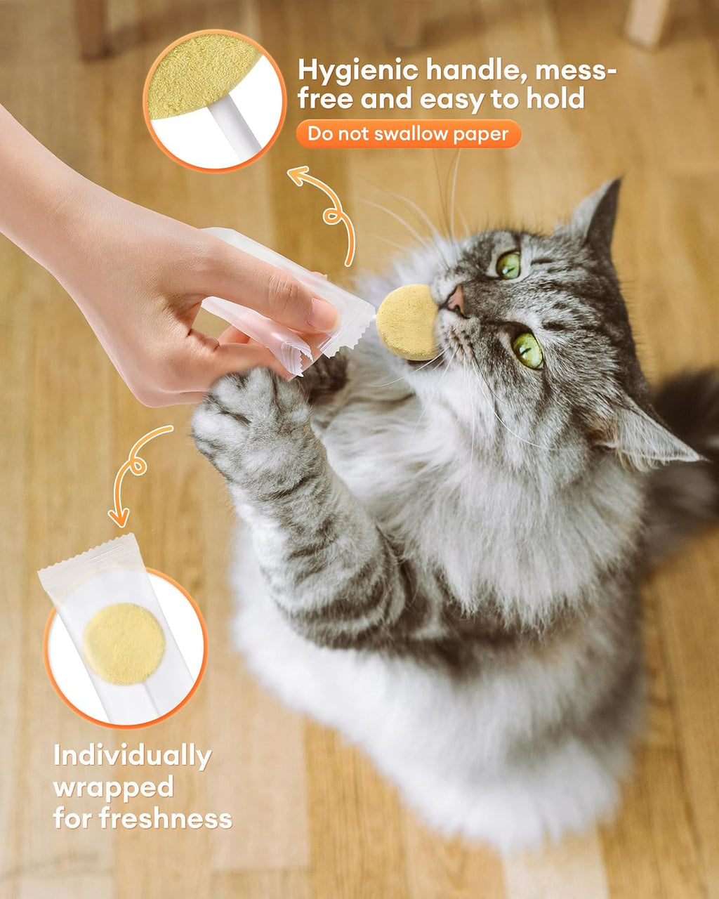 MalsiPree cat treats used as a food topper on kibble