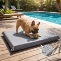 Veehoo waterproof dog crate pad gray front view