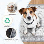 Clean aesthetic shot of Lahome dog pad in a modern living room