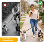 Caldzur adjustable length double dog belt for small medium large dogs
