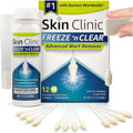 Skin Clinic Freeze 'n Clear Advanced Wart Remover front packaging view for cryotherapy treatment.