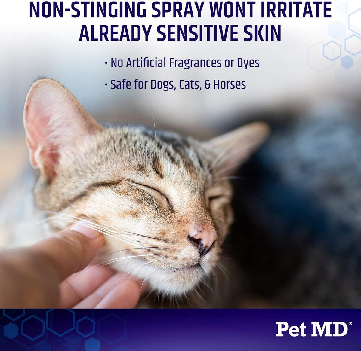 Pet MD skin care allergy and dermatitis relief spray bottle packaging