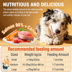 Close up of freeze-dried salmon stick texture