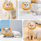 Close up view of the adjustable strap on the Maiiu soft cat neck ring.