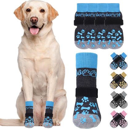 KOOLTAIL Dog Socks Shoes for Hot Pavement to Prevent Licking Paws, Winter Dog Boots&Paw Protector for Hardwood Floors Anti Slip,Traction Control Grip Booties for Small Medium Large Senior Dogs,Black M - Image 12