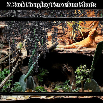 Hamiledyi hanging terrarium decor for bearded dragons and geckos