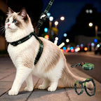 Mihachi escape proof cat harness and leash set front view