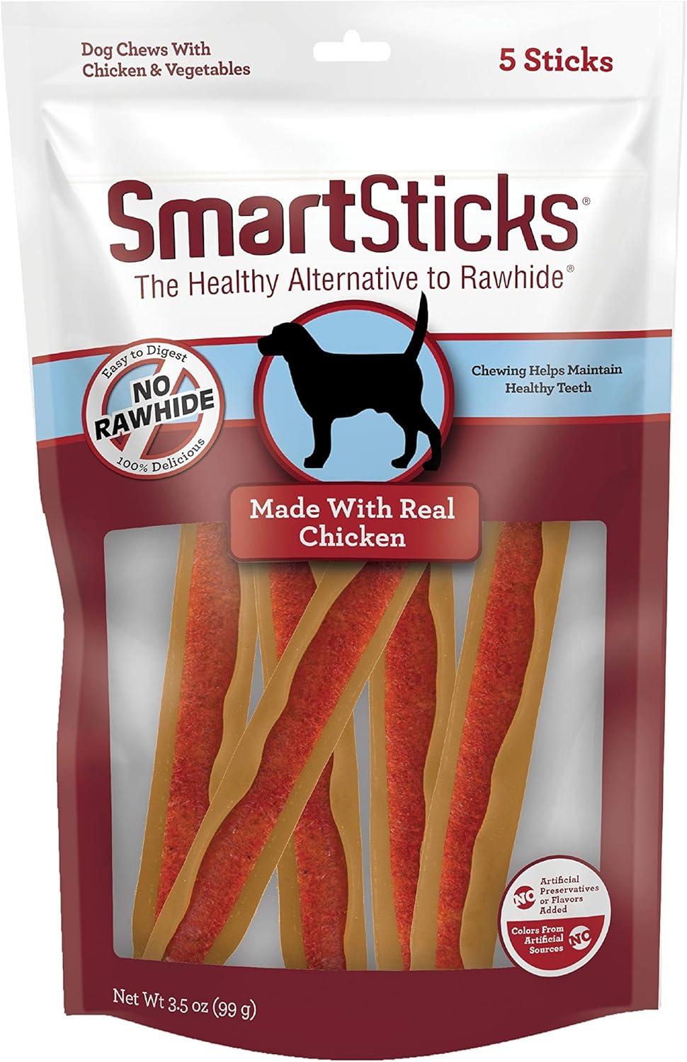 SmartBones SmartSticks With Real Peanut Butter, Rawhide-Free Chews for Dogs, 25 Count - Image 13