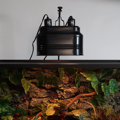 Aiicioo dual reptile light fixture packaging and high temperature warning label