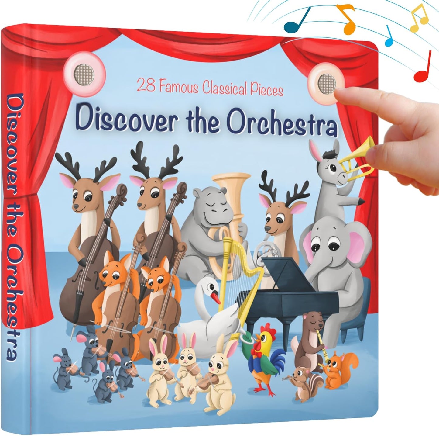 Learning Bugs Discover The Orchestra front cover showing interactive buttons
