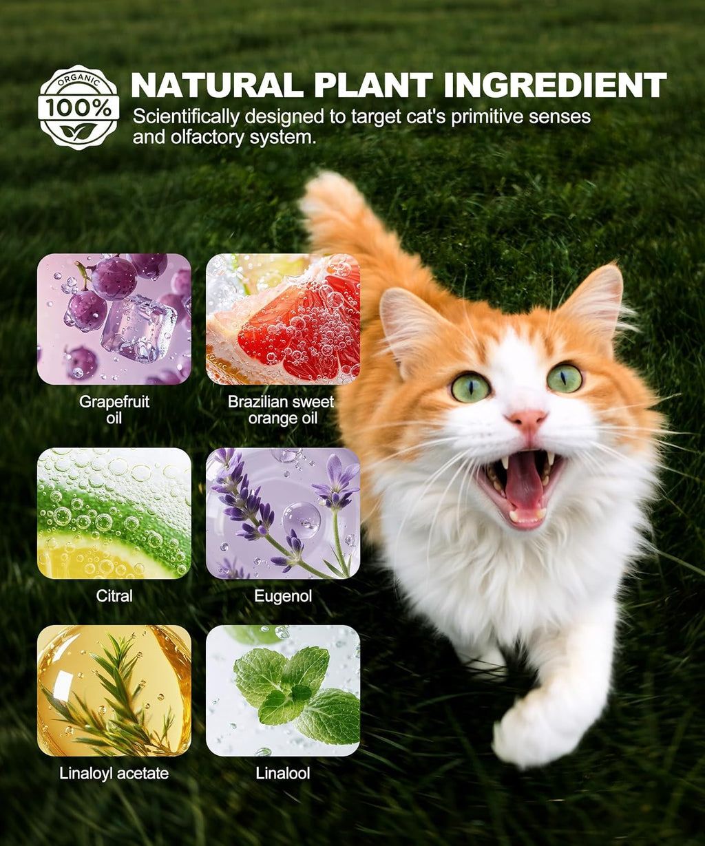 Mxvbaty natural cat deterrent balls arranged for garden use