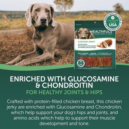 Healthfuls Chicken Jerky nutritional facts and ingredients label