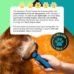 Maxpower Planet Original Pet Grooming Rake - Double-Sided Deshedding Dematting Tool, Undercoat Rake for Dogs & Cats, Extra-Wide Dog Grooming Brush & Deshedder Comb for Long Hair, Reduces Shedding 95% - Image 9