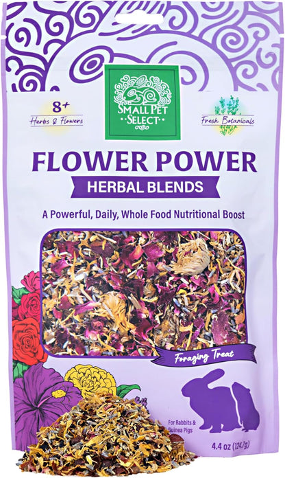 Natural green pea flakes food mix designed to encourage foraging behavior in small rodents.