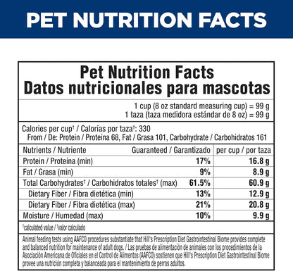 Hill's Prescription Diet Gastrointestinal Biome Digestive/Fiber Care Dry Dog Food, Chicken, 27.5 lb. Bag - Image 13