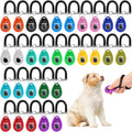 Lawei 30 Pieces Dog Training Clicker Kit front view showing multiple colors