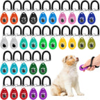Lawei 30 Pieces Dog Training Clicker Kit front view showing multiple colors
