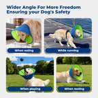 Autrous sandwich mesh dog surgical collar material details view