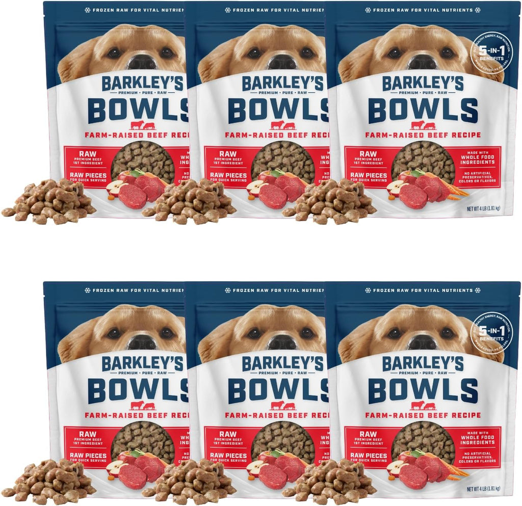 Barkley's Bowls, Frozen Raw Chicken Dog Food, Fresh Whole Food Ingredients, Cage-Free Chicken, Grain Free, Dog Food Toppers, Human Grade Ingredients, All Dog Breeds, Ages, & Sizes, 4 lb Bag (1 Pack) - Image 11
