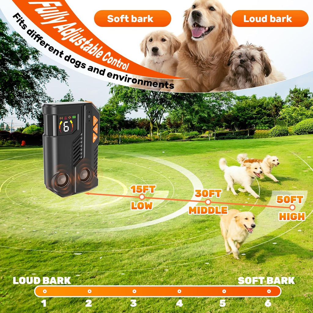 Close up of AI detection sensor on Holercoco barking device