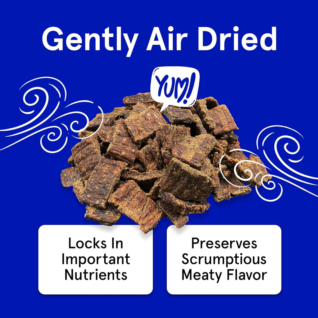 Texture detail of Trmc natural lamb dog jerky