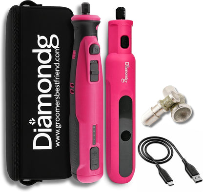 Diamondg Cordless Dog Nail Grinder with Quiet Sound & LED Tip for Large & Small Dogs, 4hrs. Runtime - Electric Dog Nail Trimmer, Heavy Duty Rotary Tool Alternative to Toenail Clippers & Filers - Image 13