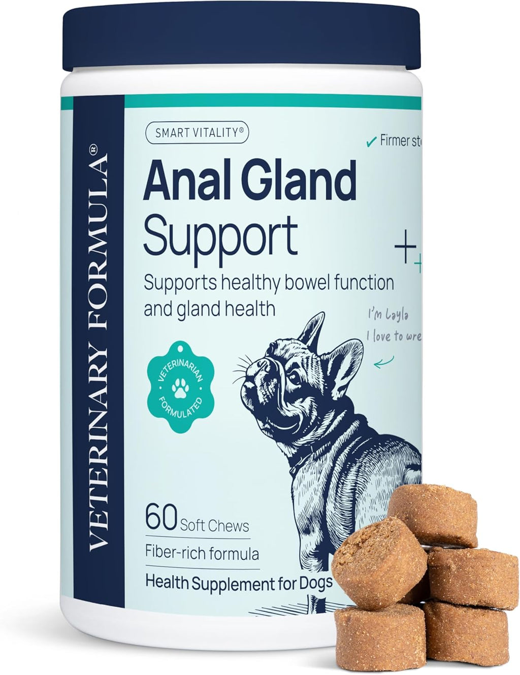 Veterinary Formula Eye Health Supplement for Dogs - Vet-Formulated Tear Stain Chews with Omega 3, Lutein & Cranberry - Smart Vitality Supports Eye Moisture, Stain Reduction & Immunity, 60 Soft Chews - Image 12