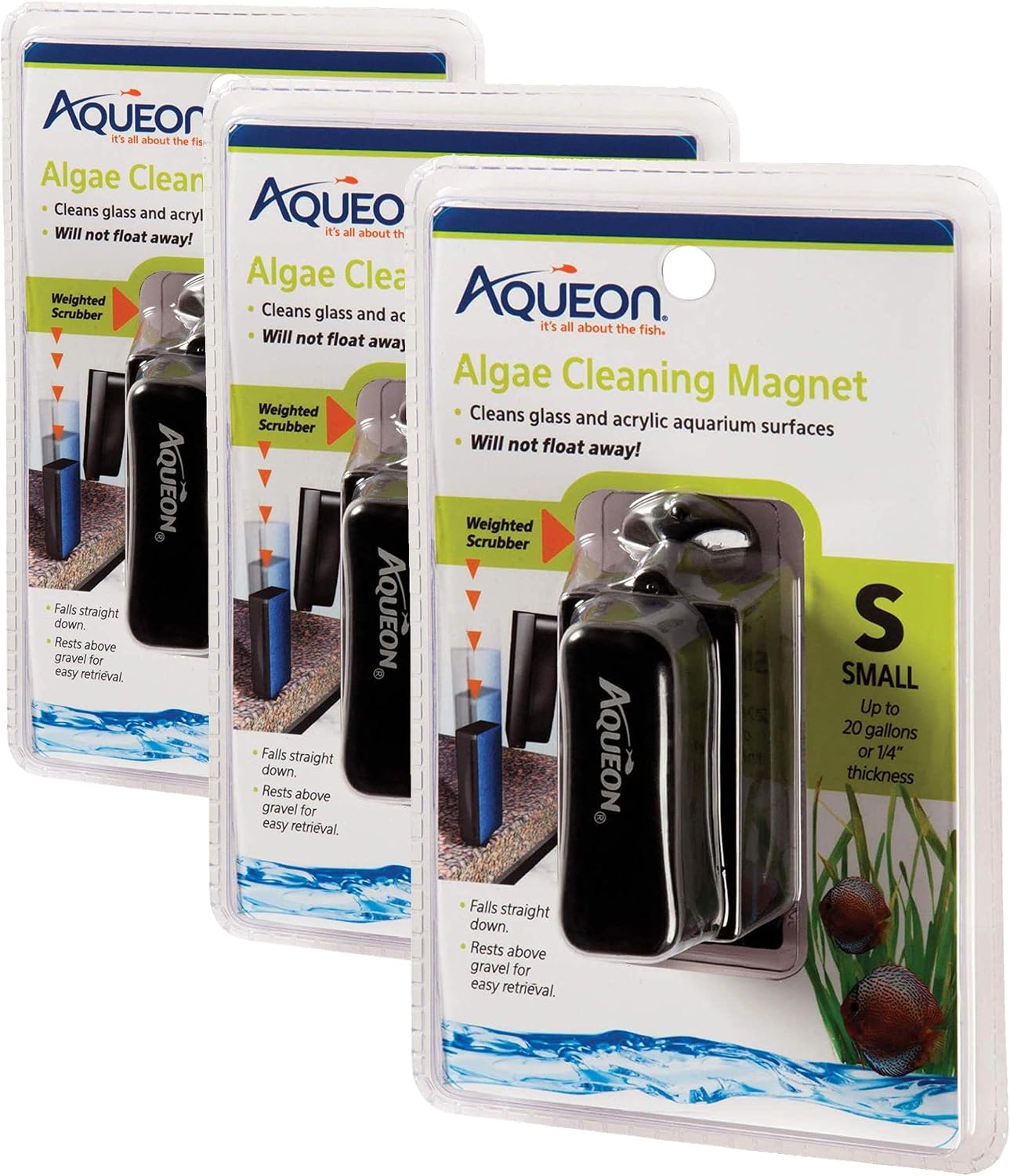 Aqueon Aquarium Algae Scraper, Fish Tank Magnetic Glass Cleaner for Glass/Acrylic, Small - Image 11