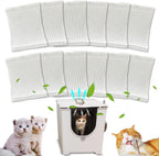 ShuRex replacement charcoal filters twelve pack front view for cat litter box odor control