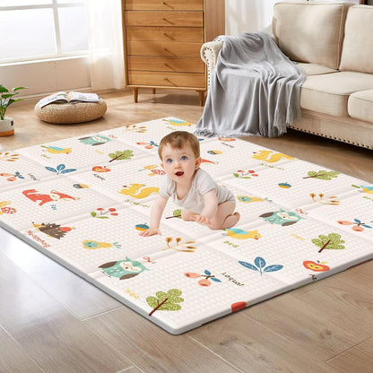 XVISHX baby play mat front view colorful floor cushion