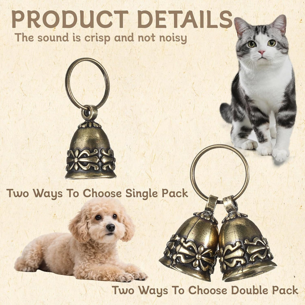 Close up view of the intricate traditional decorative patterns on the antique pet bell.