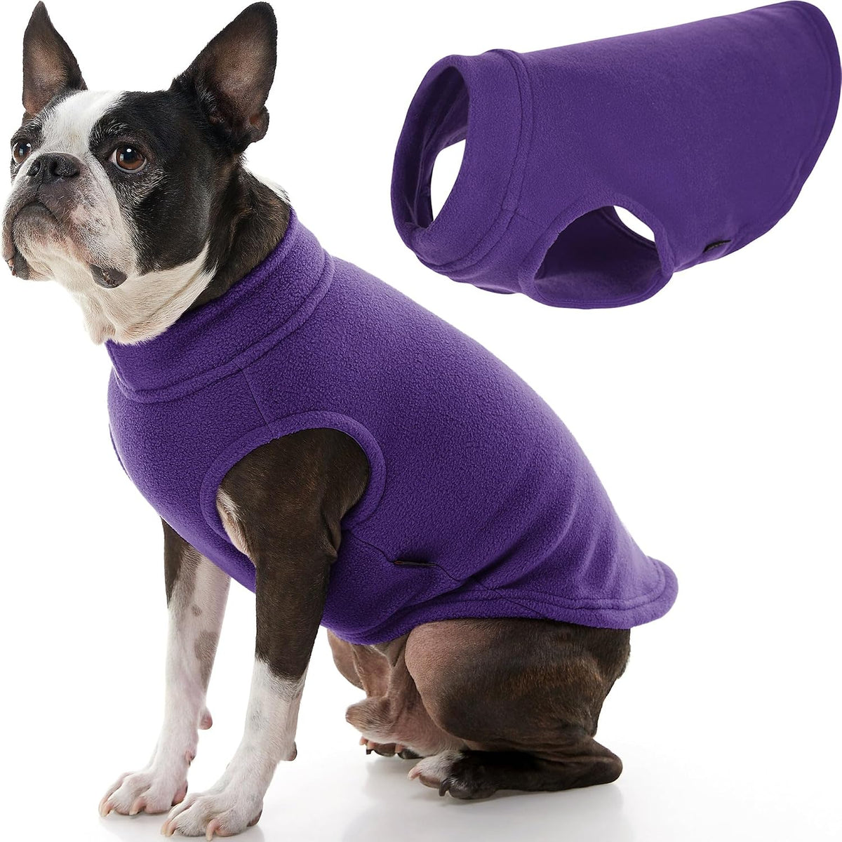 Gooby - Stretch Fleece Vest, Pullover Fleece Vest Jacket Sweater for Dogs, Lavender, Medium - Image 15