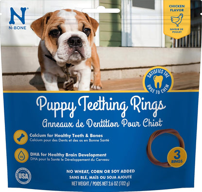 N-Bone Puppy Teething Ring Chicken Flavor (1 Pack Of 6 Rings) (113048) - Image 14